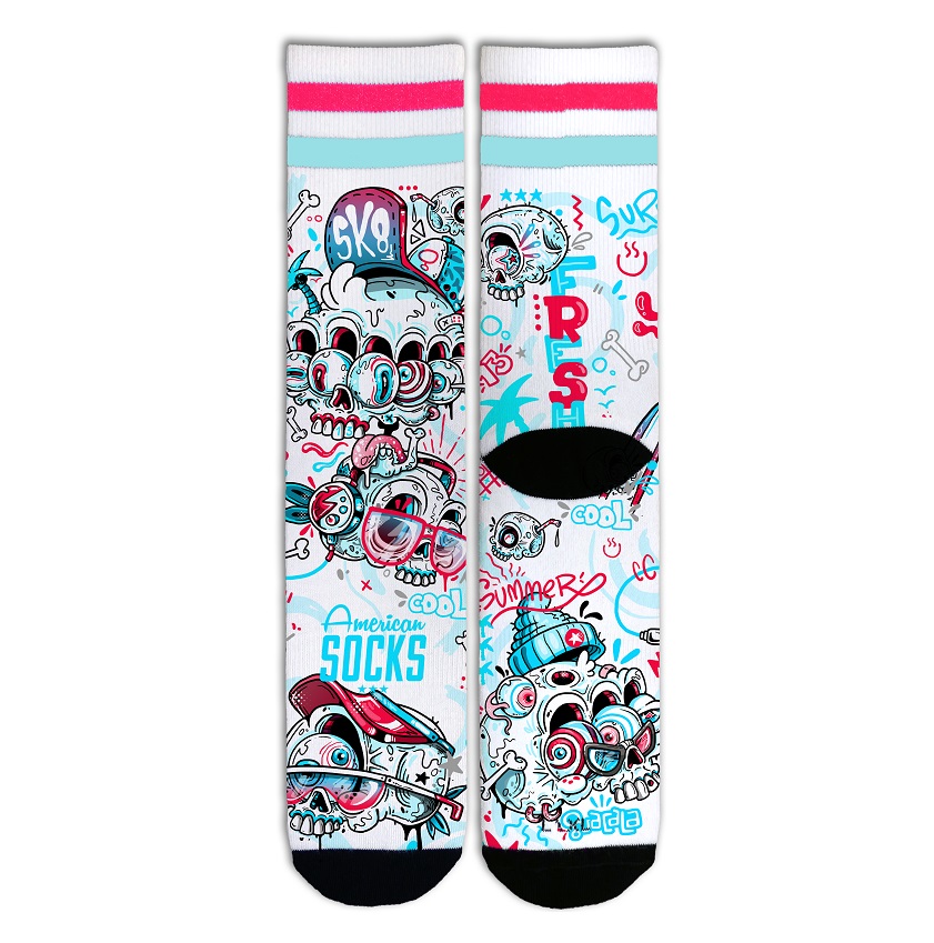 american socks calze Fresh particolari_as151