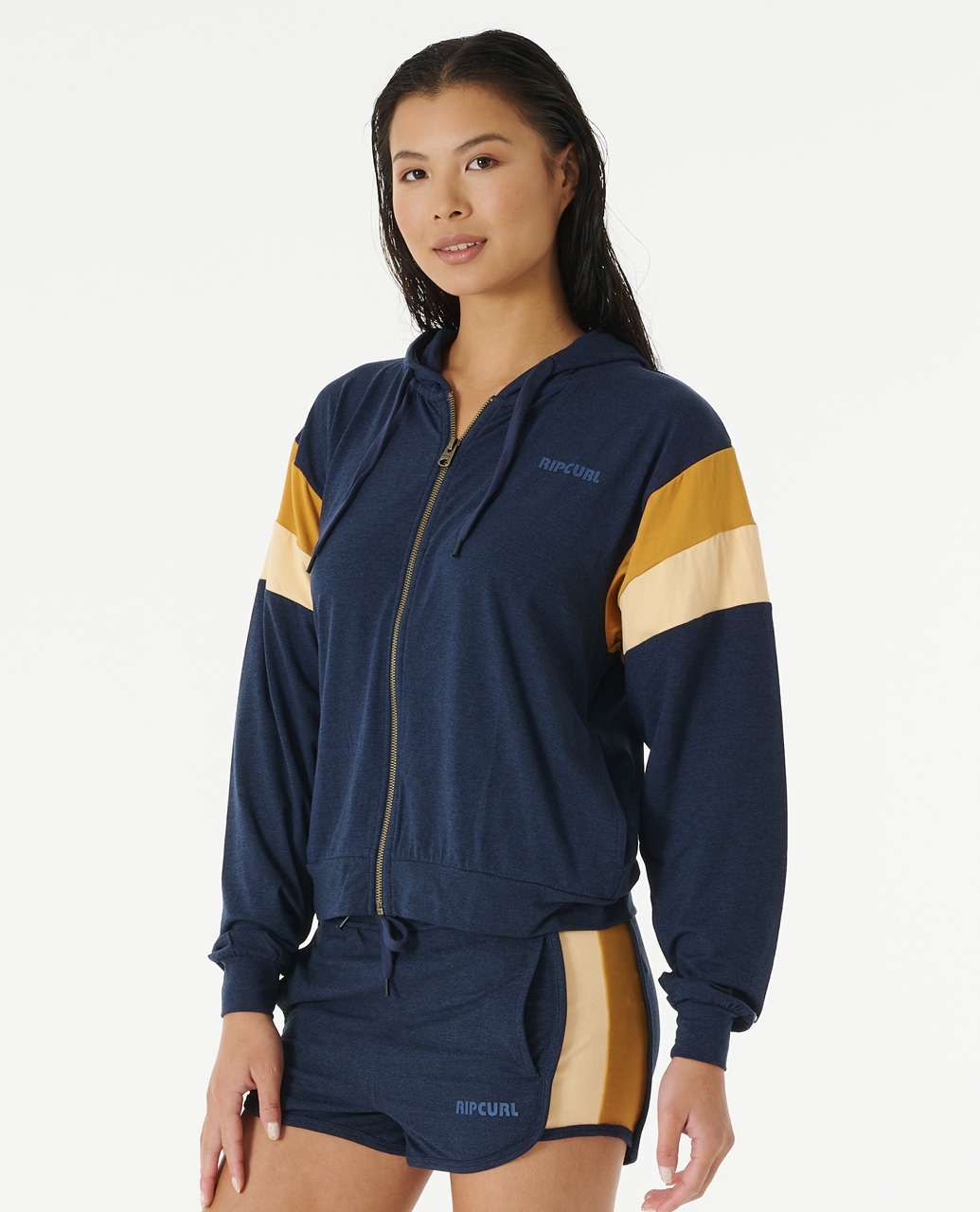 Rip Curl Felpa con cappuccio e zip Run Swim Surf II 01NWFL