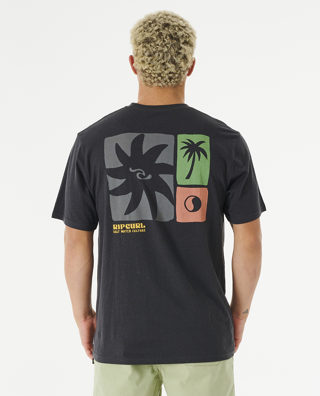 Rip Curl T-shirt Salt Water Culture Block Out 03UMTE