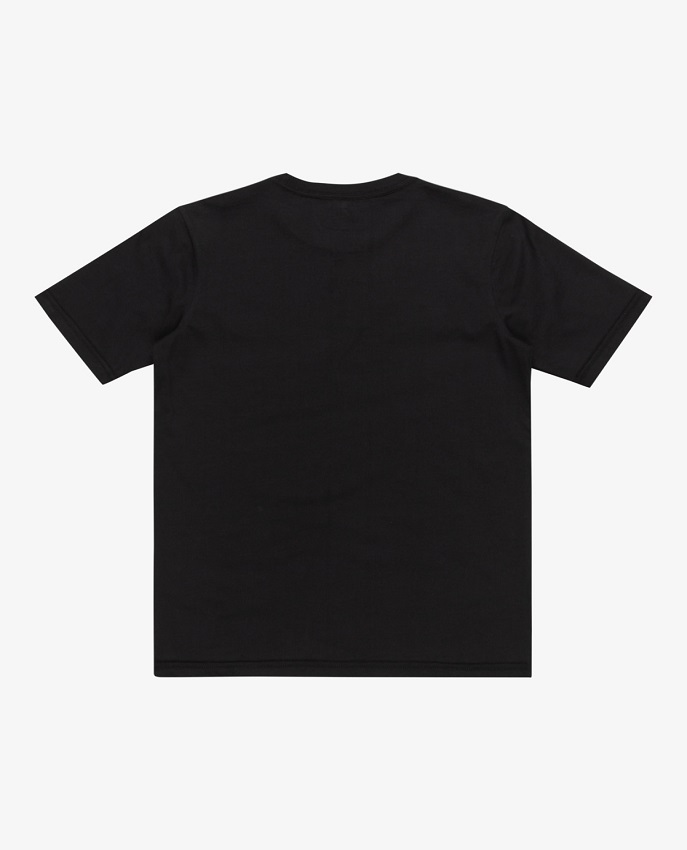 Maglietta Quiksilver Omni Fill da ragazzo, maniche corte, logo Quiksilver camouflage frontale, 100% cotone, ideale per l'abbigliamento surf da uomo.