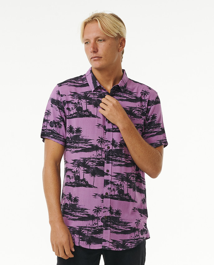 Camicia Rip Curl Party Pack con maniche corte e stampa all over.