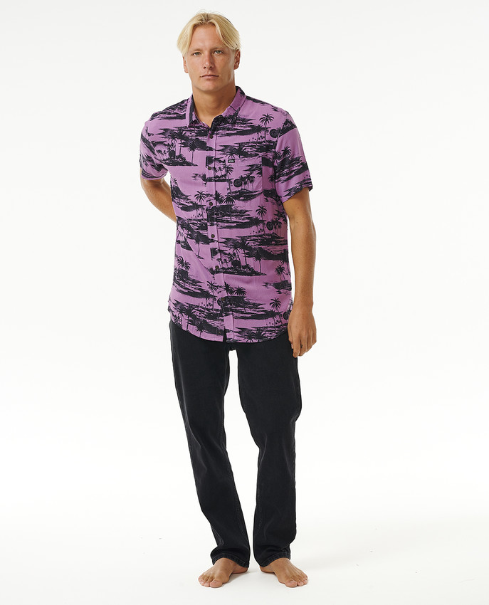 Camicia Rip Curl Party Pack con maniche corte e stampa all over.