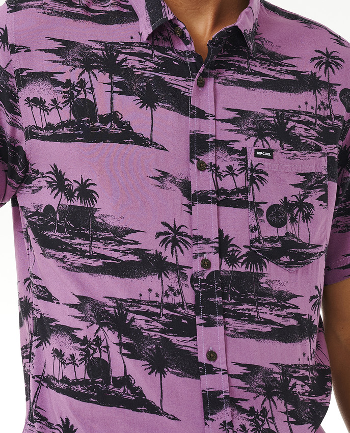Camicia Rip Curl Party Pack con maniche corte e stampa all over.
