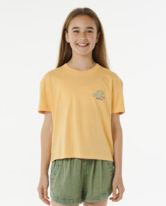Maglietta Rip Curl Rolling con stampa sul petto e sulla schiena
