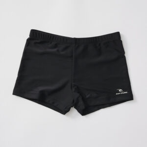 Costume Rip Curl Boyleg Sluggo, design boxer aderente nero con logo Rip Curl sul davanti.