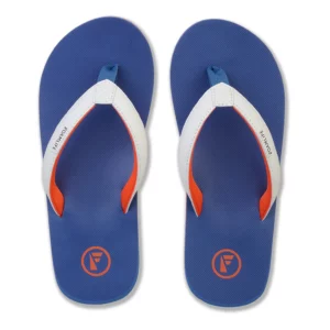Infradito Foamlife Traa SC da donna in colore blue con suola arancione e plantare in EVA da canna da zucchero.