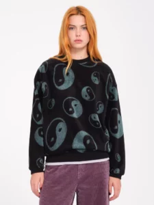Felpa Volcom error 202_CREW BLACK
