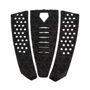 Tail Grip Gorilla Tres nero, tail pad in tre pezzi per tavola da surf.