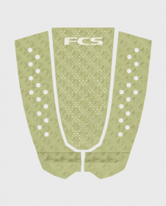 Grip T-3 Eco FCS Eucalipto a 3 pezzi con arch centrale, high tail kick e scanalature antiscivolo.