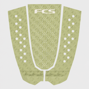 Grip T-3 Eco FCS Eucalipto a 3 pezzi con arch centrale, high tail kick e scanalature antiscivolo.