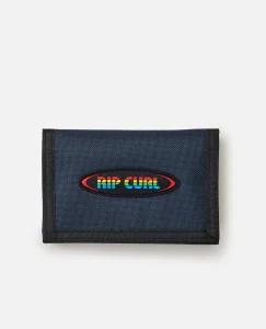 Portafoglio Icons Surf Wallet Rip Curl Navy compatto in poliestere riciclato con porta carte e vano banconote