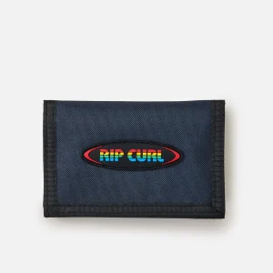 Portafoglio Icons Surf Wallet Rip Curl Navy compatto in poliestere riciclato con porta carte e vano banconote