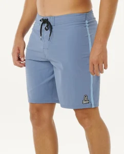 Boardshort Mirage Core Cordura Rip Curl Bluefin da uomo con mid fit e lunghezza 19" outseam