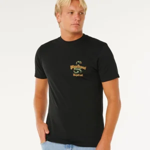 T-shirt Desti Animals Rip Curl da uomo con standard fit e stampe sul davanti e sul retro.