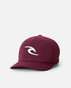 Cappello Tepan 2.0 Flexfit Rip Curl da uomo con visiera curva, logo ricamato e stile surf pulito da indossare ogni giorno.