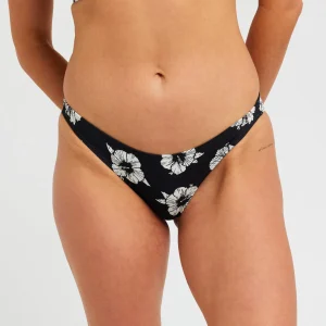 Bikini Bottom Party Wave Full  Rip Curl da donna con vestibilità mid-rise, copertura ampia e logo in metallo.