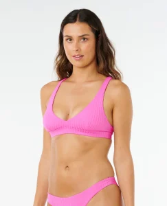 Bikini Top Premium Surf Halter Rip Curl da donna con struttura halter, stampa all over e spalline regolabili