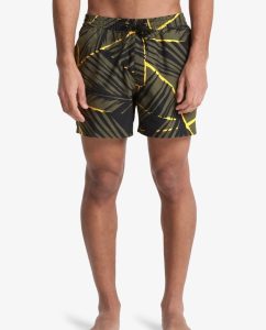 Costume Volley Everyday Printed Quiksilver da uomo con vita elasticizzata e tasche.
