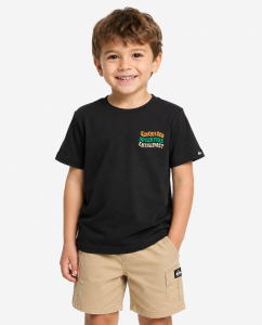 Maglietta Ev Cosmic Character Quiksilver da bambino, in jersey di cotone riciclato, regular fit e serigrafia su petto e schiena.