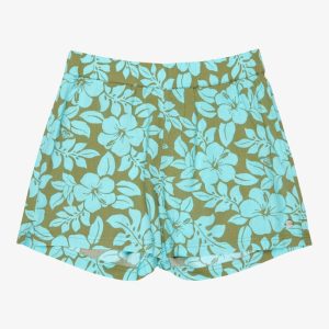 Shorts Blue Ocean Floor Roxy da ragazza con vita elasticizzata e placca metallica ROXY.